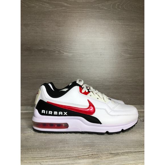 Nike Air Max LTD 3 Shoes Men Size 8.5 White Black Red Leather Sneaker main image 5